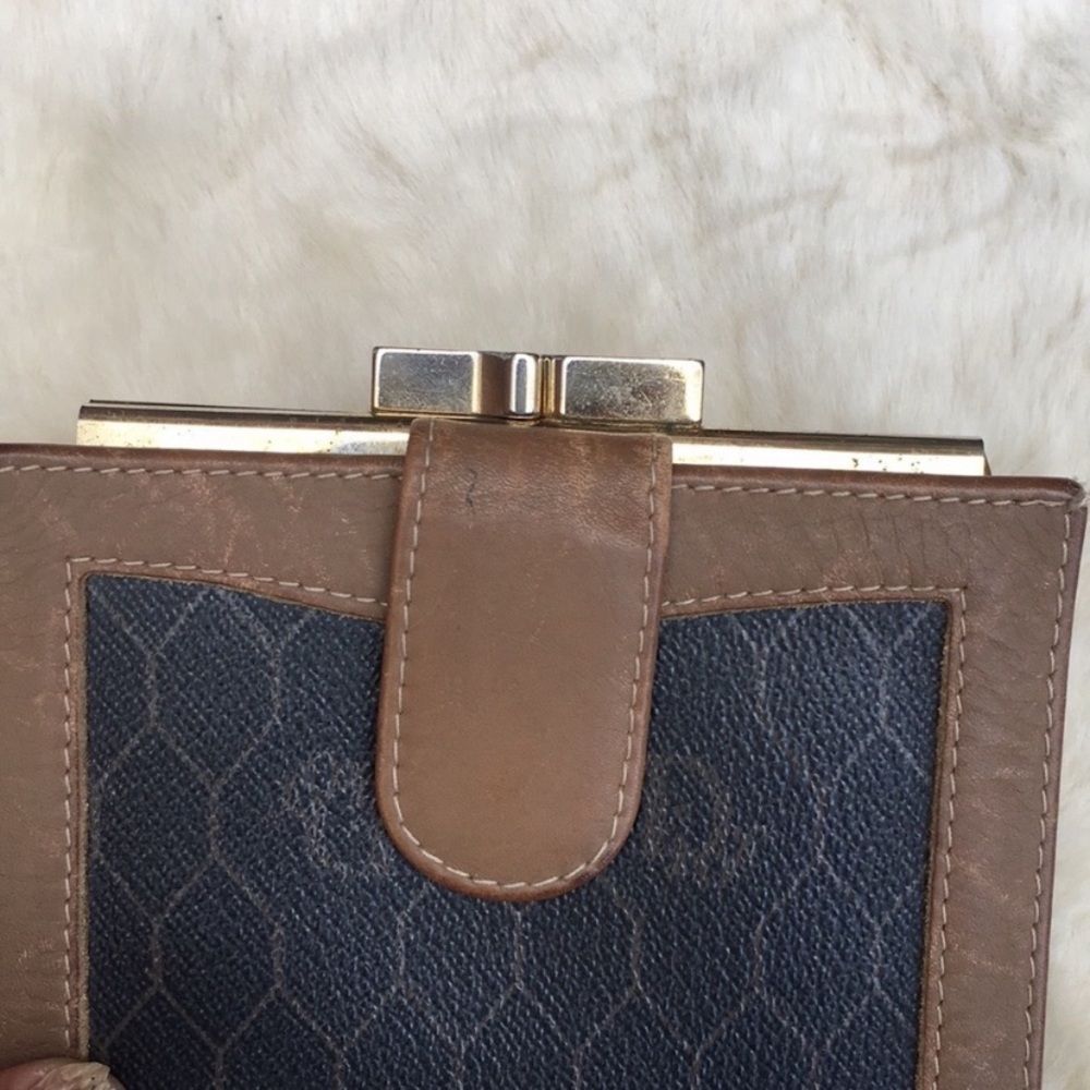 EUC VTG 💯Authentic ‼️CHRISTIAN DIOR‼️Honeycomb Monogram Leather Wallet - Picture 3 of 6